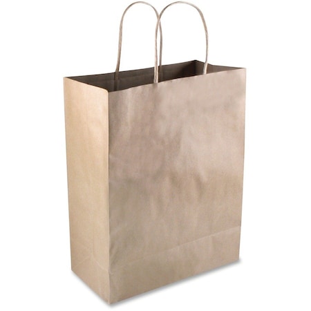 Cosco Paper Shopping Bag, 13"x10", 50/BX, Brown PK COS091565
